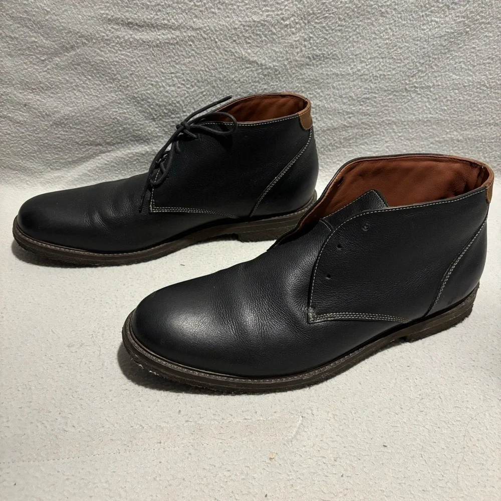 Johnston & Murphy Men's Copeland Chukka 25-2021 Black Ankle Boots Size 13M